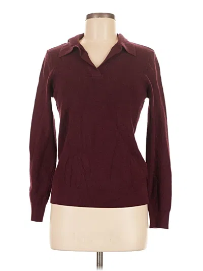 Pre-owned Unbranded Pullover Sweater In Burgundy