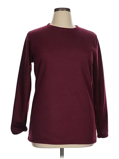 Pre-owned Unbranded Pullover Sweater In Burgundy