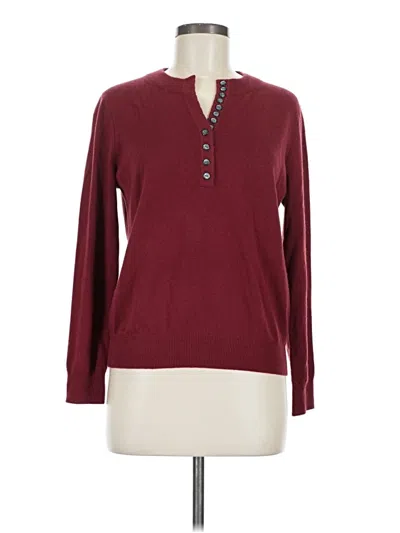 Pre-owned Unbranded Pullover Sweater In Burgundy