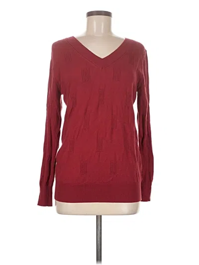 Pre-owned Unbranded Pullover Sweater In Burgundy