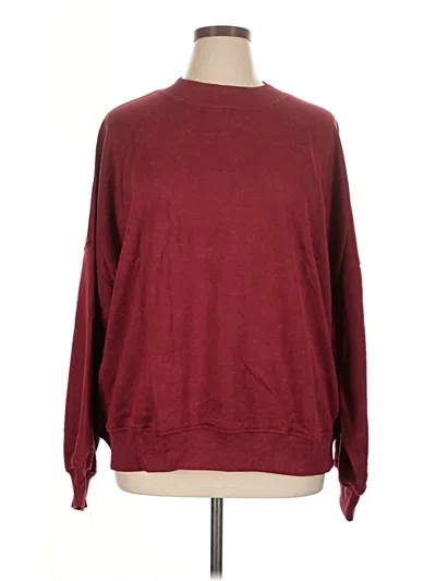 Pre-owned Unbranded Pullover Sweater In Burgundy