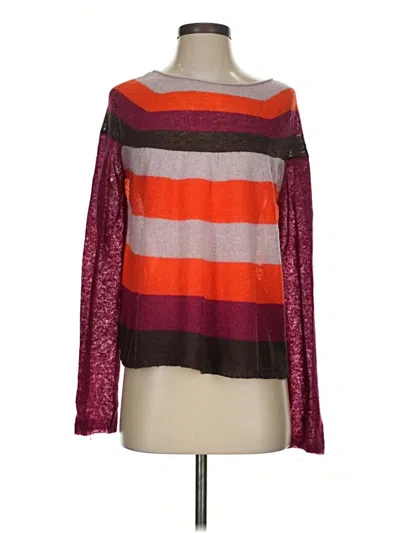 Pre-owned Unbranded Pullover Sweater In Burgundy