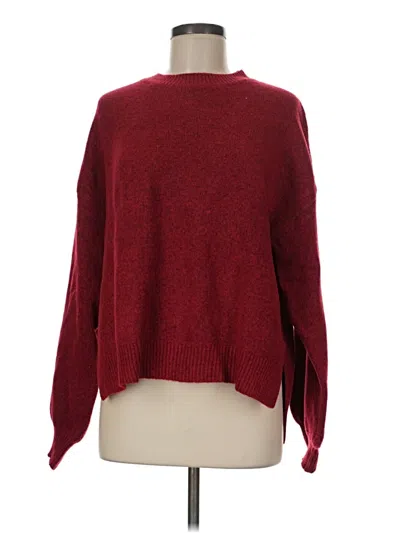Pre-owned Unbranded Pullover Sweater In Burgundy