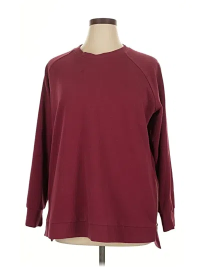 Pre-owned Unbranded Pullover Sweater In Burgundy