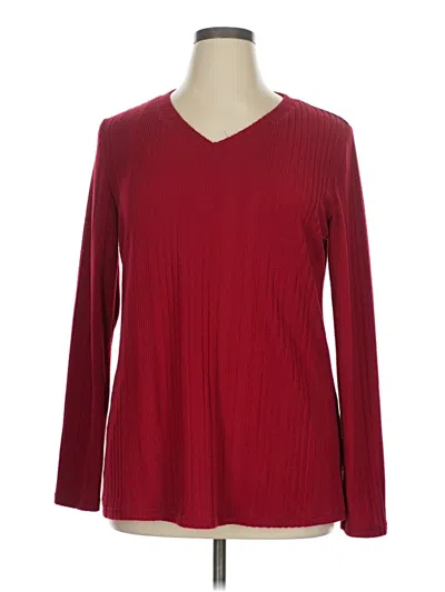 Pre-owned Unbranded Pullover Sweater In Burgundy