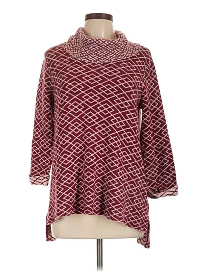 Pre-owned Unbranded Pullover Sweater In Burgundy