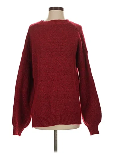 Pre-owned Unbranded Pullover Sweater In Burgundy