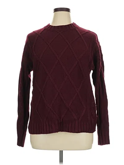 Pre-owned Unbranded Pullover Sweater In Burgundy