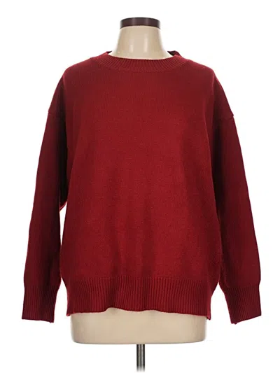Pre-owned Unbranded Pullover Sweater In Burgundy