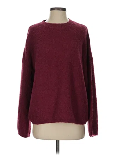 Pre-owned Unbranded Pullover Sweater In Burgundy