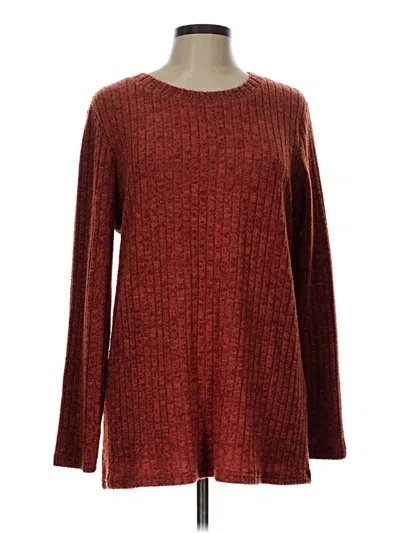 Pre-owned Unbranded Pullover Sweater In Burgundy