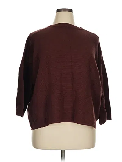Pre-owned Unbranded Pullover Sweater In Burgundy