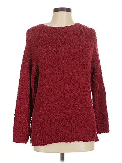 Pre-owned Unbranded Pullover Sweater In Burgundy