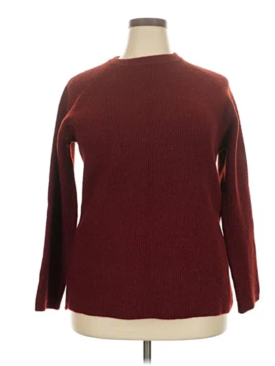 Pre-owned Unbranded Pullover Sweater In Burgundy