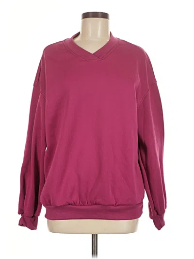 Pre-owned Unbranded Pullover Sweater In Burgundy