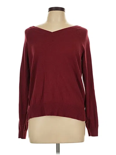 Pre-owned Unbranded Pullover Sweater In Burgundy