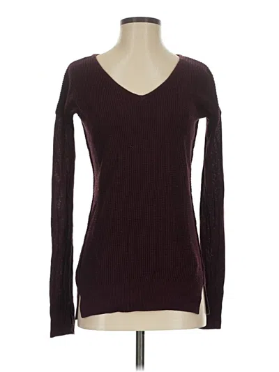 Pre-owned Unbranded Pullover Sweater In Burgundy