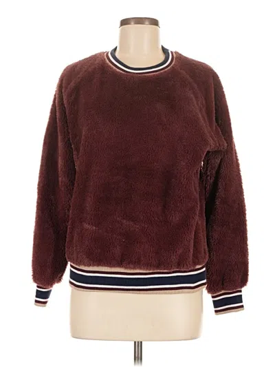 Pre-owned Unbranded Pullover Sweater In Burgundy