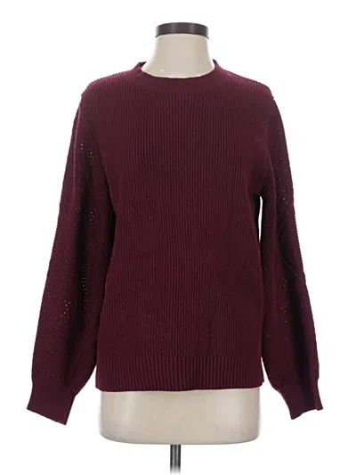 Pre-owned Unbranded Pullover Sweater In Burgundy