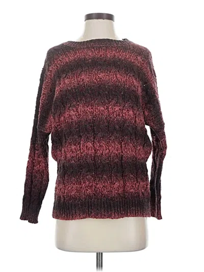 Pre-owned Unbranded Pullover Sweater In Burgundy