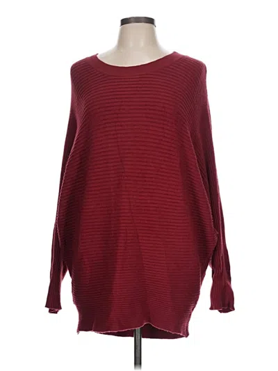 Pre-owned Unbranded Pullover Sweater In Burgundy