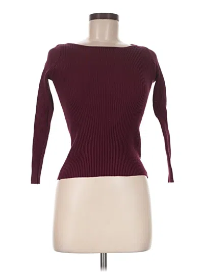 Pre-owned Unbranded Pullover Sweater In Burgundy