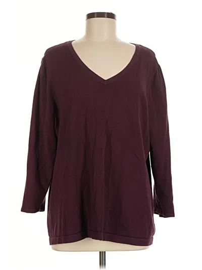 Pre-owned Unbranded Pullover Sweater In Burgundy