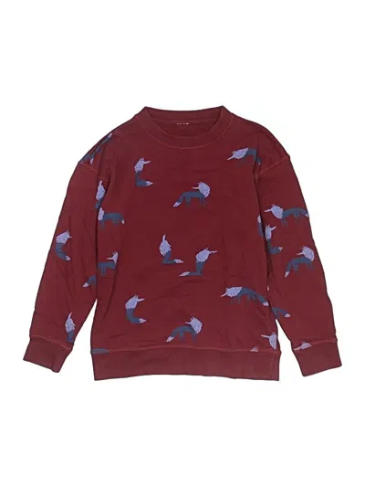Pre-owned Unbranded Kids' Pullover Sweater In Burgundy