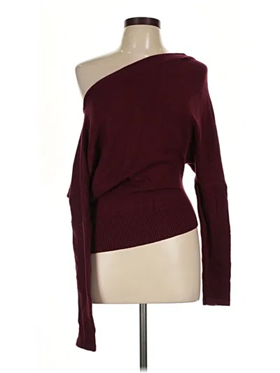Pre-owned Unbranded Pullover Sweater In Burgundy
