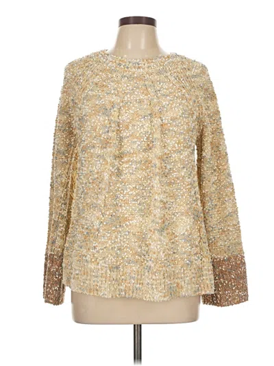 Pre-owned Unbranded Pullover Sweater In Gold