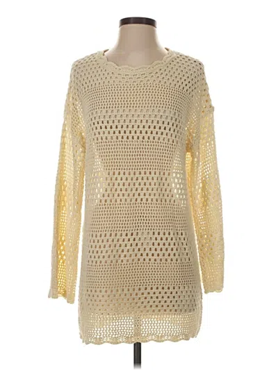 Pre-owned Unbranded Pullover Sweater In Gold