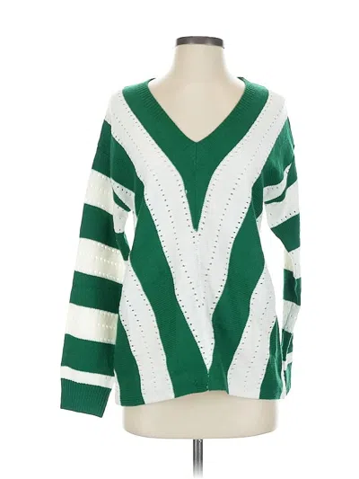 Pre-owned Unbranded Pullover Sweater In Green