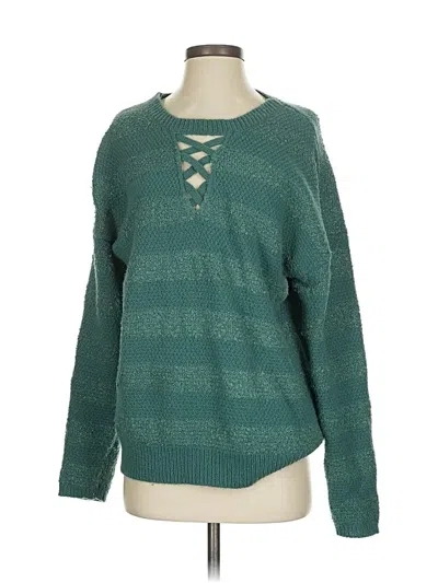 Pre-owned Unbranded Pullover Sweater In Green