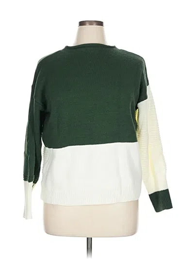 Pre-owned Unbranded Pullover Sweater In Green