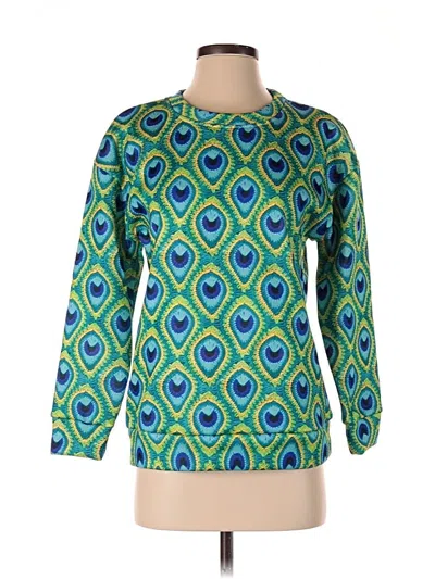 Pre-owned Unbranded Pullover Sweater In Green