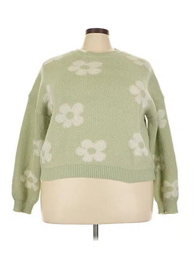 Pre-owned Unbranded Pullover Sweater In Green