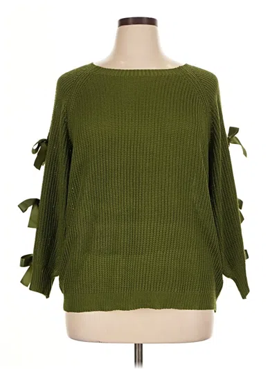 Pre-owned Unbranded Pullover Sweater In Green