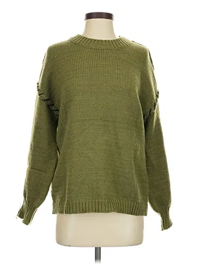 Pre-owned Unbranded Pullover Sweater In Green
