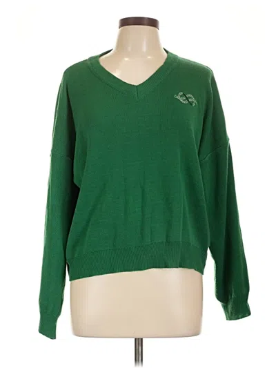 Pre-owned Unbranded Pullover Sweater In Green