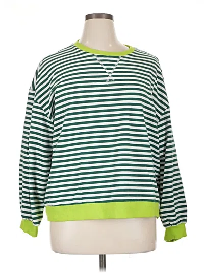 Pre-owned Unbranded Pullover Sweater In Green