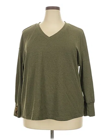 Pre-owned Unbranded Pullover Sweater In Green
