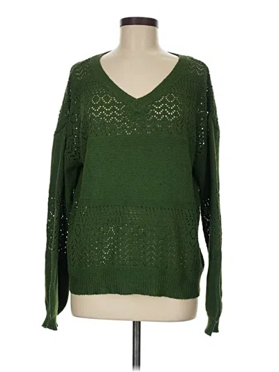 Pre-owned Unbranded Pullover Sweater In Green