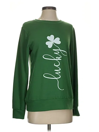 Pre-owned Unbranded Pullover Sweater In Green