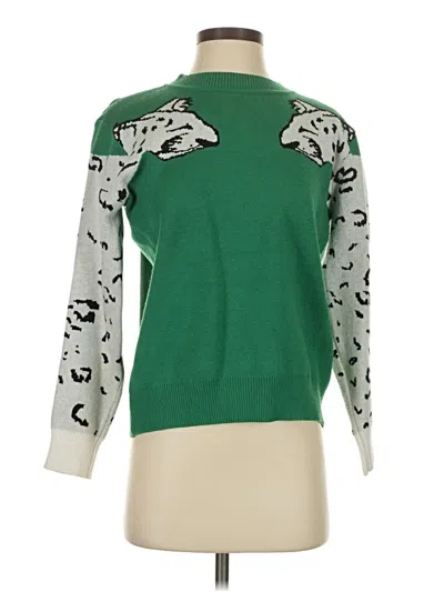 Pre-owned Unbranded Pullover Sweater In Green