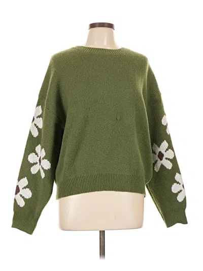 Pre-owned Unbranded Pullover Sweater In Green