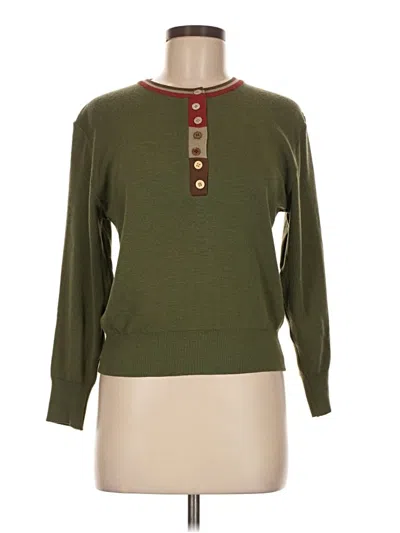 Pre-owned Unbranded Pullover Sweater In Green