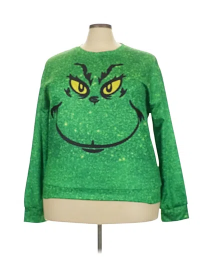 Pre-owned Unbranded Pullover Sweater In Green