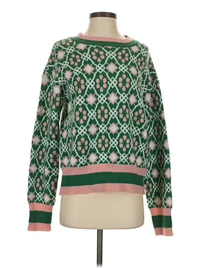 Pre-owned Unbranded Pullover Sweater In Green