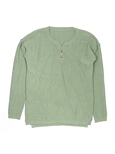 Pre-owned Unbranded Kids' Pullover Sweater In Green