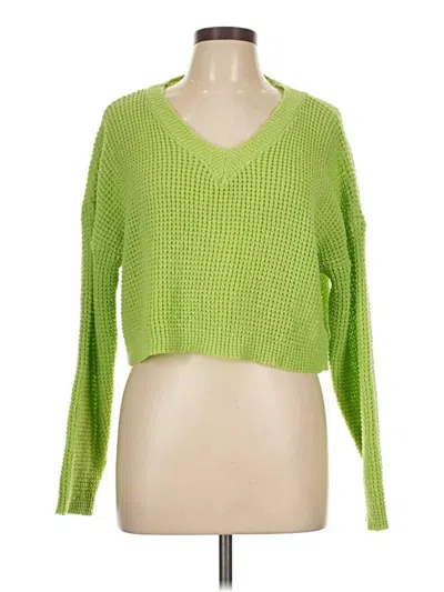 Pre-owned Unbranded Pullover Sweater In Green